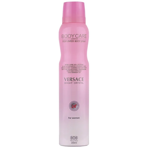 اسپری عطر زنانه ورساچه صورتی برایت کریستال بادی کر